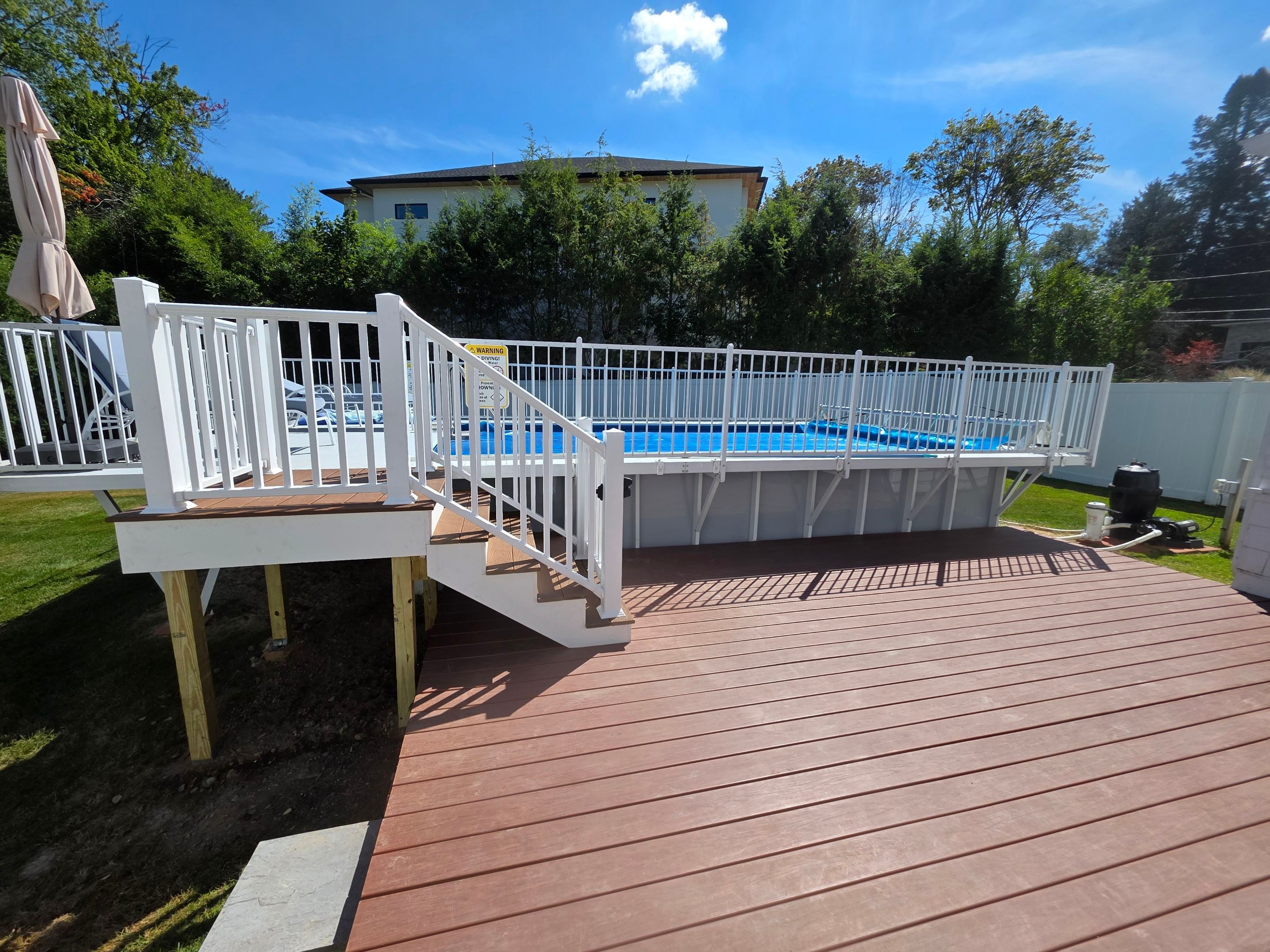 Completed work - Partial Deck Rebuild & Pool Stairs